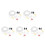 10Conjuntos Conectores Para Kit De Silencioso 4