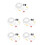 10Conjuntos Conectores Para Kit De Silencioso 8