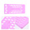 4Conjuntos Kit Completo Labial DIY Com 50 Furos 10