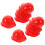 90St Mini Bouwhoed Rood Plastic Poppenaccessoire Feestdecoratie 1
