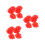 90St Mini Bouwhoed Rood Plastic Poppenaccessoire Feestdecoratie 9