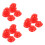 90St Mini Bouwhoed Rood Plastic Poppenaccessoire Feestdecoratie 4