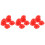90St Mini Bouwhoed Rood Plastic Poppenaccessoire Feestdecoratie 6
