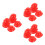 90St Mini Bouwhoed Rood Plastic Poppenaccessoire Feestdecoratie 3