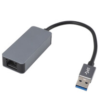 Adaptor Ethernet Plug And Play, USB la RJ45, adaptor de rețea Gigabit de mare viteză, pentru laptop, conexiune stabilă, design portabil de