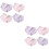8Pcs Cotton Student Underpants Assorted Color Soft Breathable Briefs 6