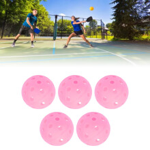 5 Stück Leuchtende Pinke Pickleball-Bälle 74 mm für Outdoor-Plätze