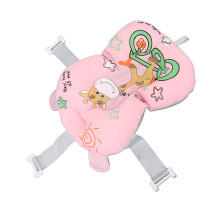 Weiche Baby-Badewannenunterlage Rosa Atmungsaktives Cartoon-Muster