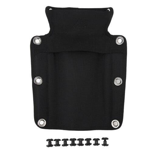 Scuba Diving Backboard Cushion Nylon Backplate Pad for Tech Dive Black 1