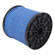 4mm Polyester Parachute Cord 164ft Blue with Reflective Strands for Travel