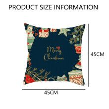 Christmas Theme Decor for Couch Sofa, Throw Pillow Covers Set of 4, Unique Christmas Elements Designs, Soft Comfortable Thick Fabric, Polyester Linen