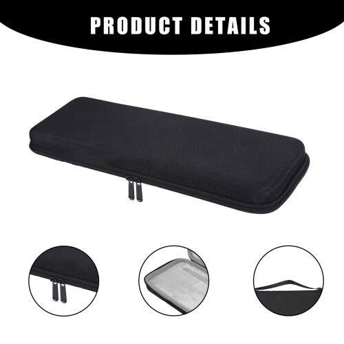 Hard Case for Wireless Bluetooth Keyboard, Travel Storage Bag with Waterproof Durable Plastic Shockproof Design Compression Resistant Protective Case 2