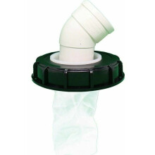 IBC Tote Lid for Rainwater Collection, Reusable & Waterproof Cover with Nylon Net Filter for One Ton Drums, Ventilated Lid for Chemical Storage