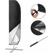 Elegant Patio Umbrella Cover, Waterproof and Windproof for All-Year Use, Easy Clean & Store with Sun-Drying Capability