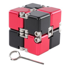 Παιχνίδι Fidget με κράμα αλουμινίου Infinity Cube, ομαλή περιστροφή, για ανακούφιση από το