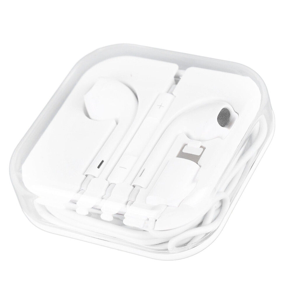 Wired Earbuds Hifi Stereo Noise Isolating Built-In Volume For Iphone White 7891375876481