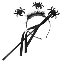 5Sets Schwarze Halloween Haarreifen Party Haarreif Aus Filz Und ABS