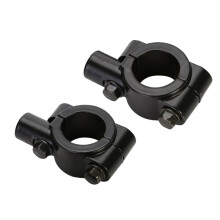 4Stk Motorradspiegel Adapter Halterung Schwarz Für Lenker