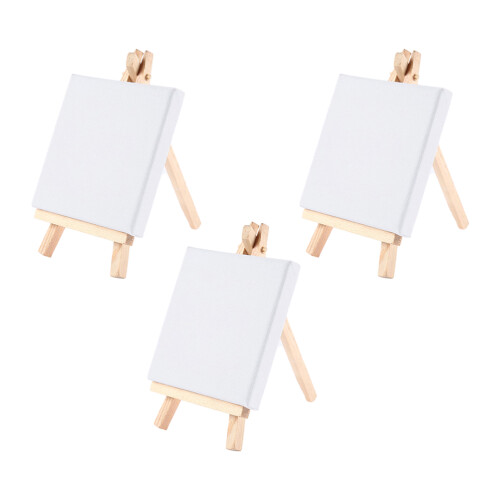 9Stk Weißer Mini Staffelei Malhalter Kleiner Stand