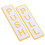 4Stk Selbstklebende Acryl Türschilder Push Pull Gold Für Geschäft 1