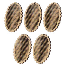 20Stk DIY Kreuzstich Holzplatten Minianhänger Langlebigem Holz