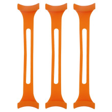 6Stk Silikon Maskenverlängerer Mit Flexiblem Ohrschutz in Orange