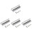 20Stk Metall Guitar Slide Gitarren Bar Robust Silber 3