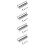 20Stk Metall Guitar Slide Gitarren Bar Robust Silber 9