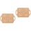 2Stk Puppenhaus Tablett Holz Khaki Kleine 6