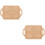 2Stk Puppenhaus Tablett Holz Khaki Kleine 8