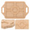 2Stk Puppenhaus Tablett Holz Khaki Kleine 11
