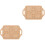 2Stk Puppenhaus Tablett Holz Khaki Kleine 5
