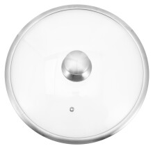 2Stk Robuster Transparenter Kochtopfdeckel Mit Edelstahlrahmen