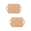 2Stk Puppenhaus Tablett Holz Khaki Kleine 9