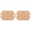 2Stk Puppenhaus Tablett Holz Khaki Kleine 4