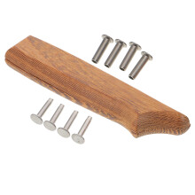 2Stk Robustes Holz Messergriff-Set, Komfortabel, Rutschfest,