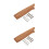 2Stk Robustes Holz Messergriff-Set, Komfortabel, Rutschfest, 8