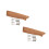 2Stk Robustes Holz Messergriff-Set, Komfortabel, Rutschfest, 10