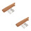 2Stk Robustes Holz Messergriff-Set, Komfortabel, Rutschfest, 7