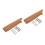 2Stk Robustes Holz Messergriff-Set, Komfortabel, Rutschfest, 6