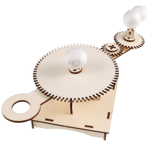 4Sets Holz Solar System Modell Kit, Lernspielzeug Für Schule, Bunt 2