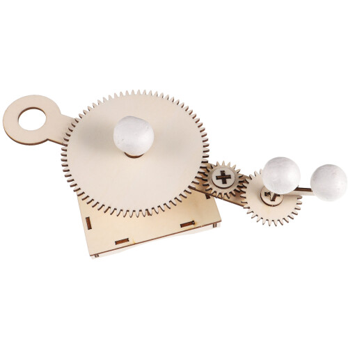 4Sets Holz Solar System Modell Kit, Lernspielzeug Für Schule, Bunt 1