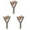3Stk Stabile Holz Vogelstand Bunt - Und Ruheplatz 4