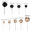 264Stk Leichte Cake Balls Cupcake Topper Bunt 9