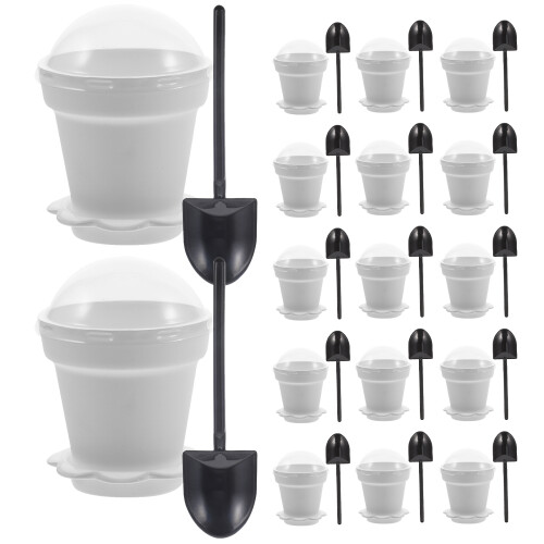 80Sets Kleine PP Eisbecher Mit Deckel, Ideal Für Dessert Und Mousse