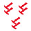 6Stk Riegel Silikon Rot T- Robust Und 7