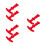 6Stk Riegel Silikon Rot T- Robust Und 10