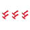 6Stk Riegel Silikon Rot T- Robust Und 8