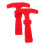 6Stk Riegel Silikon Rot T- Robust Und 2