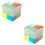 2Stk Farbiger Dispersion Prisma Cube Für Kinder Unterricht 6